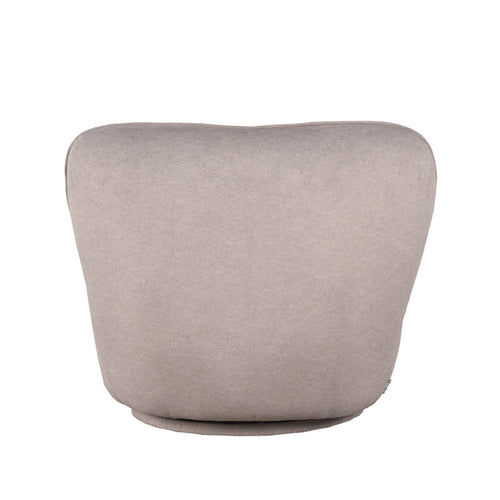 LABEL51 Fauteuil Bunny - Taupe - Draaibaar - 92x75x73cm
