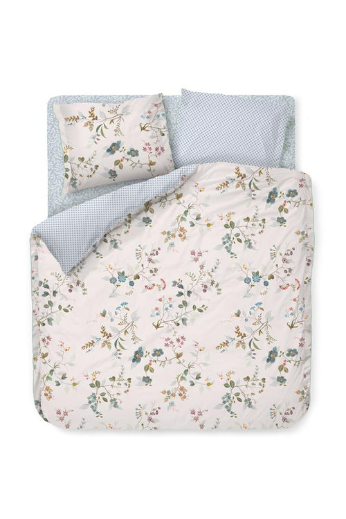 Pip Studio dekbedovertrek Kawai Flower - 260x200/220 cm - wit - vtwonen shop