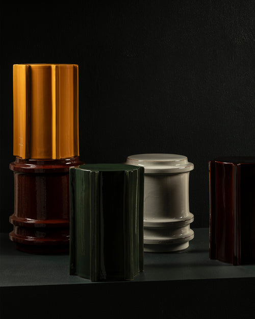 Serax Bijzettafel donkerrood geometrisch Pawn - vtwonen shop