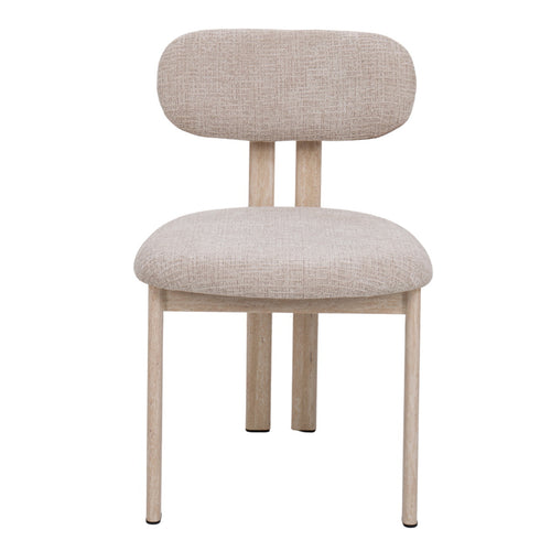 Giga Meubel Eetkamerstoel Noor - Beige/Travertin - Set van 2