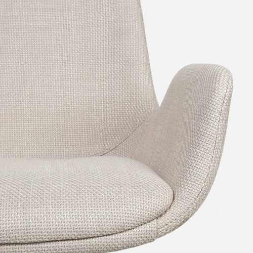 Nolon Noa-Eef Eetkamerstoelen Set van 2 - Beige - Zwarte Poten