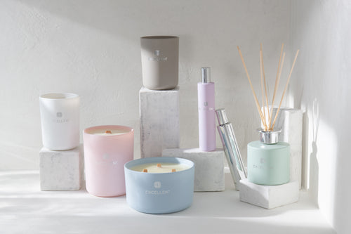 J-Line huisparfum Excellent  - Siberia Fir - glas - lila - vtwonen shop