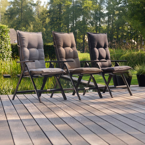 Hartman Tuinstoel Troy - Antraciet Aluminium - Verstelbaar - vtwonen shop