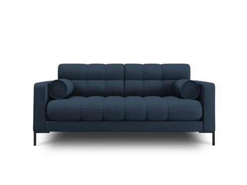 Cosmopolitan Design Bank Bali 2-zits, structurele stof, blauw - 96x152x75cm