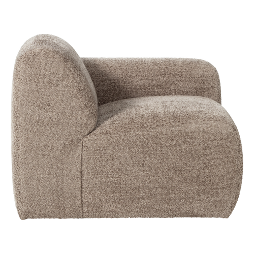 WOOOD 1-zits bank arm rechts Mojo Base - Wollig - Donkerzand - 74x105x97