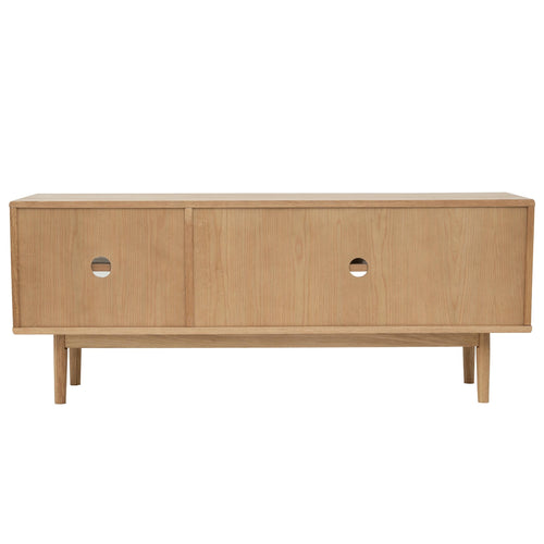 Furnhouse tv-meubel Svendborg - Natuurlijk eikenhout - MDF, Eikenfineer - 40x137x55