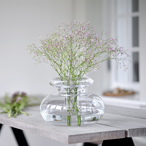 Zone Denmark Inu Ronde Glazen Vaas - 33 x 32 cm - vtwonen shop