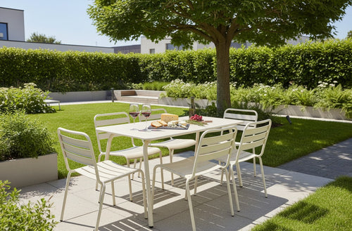 MaximaVida metalen tuinstoel Max XXL ivoor - doos per 2 stuks - vtwonen shop