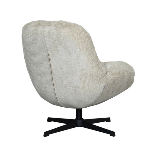LABEL51 Fauteuil Huxley - Grijs Stof - Draaibaar - vtwonen shop
