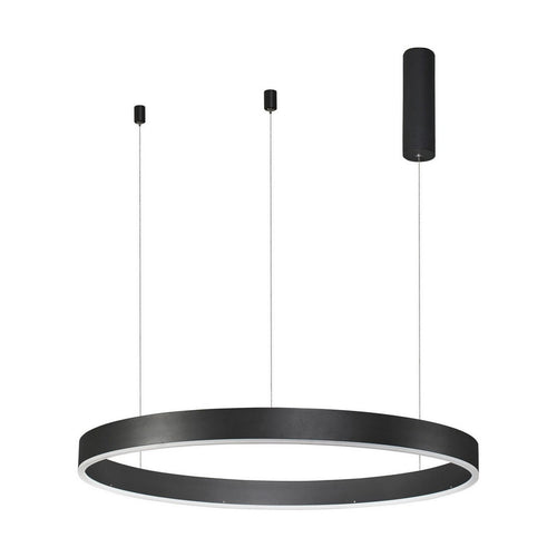 Nova Luce MOTIF Geïntegreerde LED-hanglamp voor plafond, zandkleurig zwart, dimbaar, 50W, 3684lm