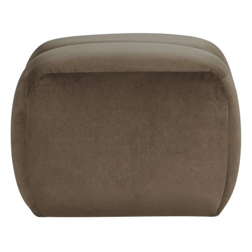 WOOOD poef Mojo - Velvet - Taupe - 45x84x64