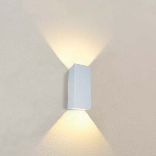 Artdelight wandlamp Dante - 2 lichts - 9  x 24   cm - wit
