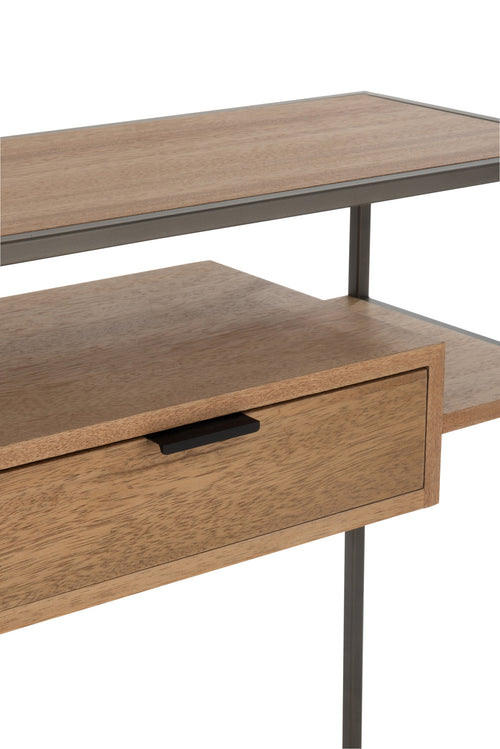 J-Line console 1 Lade - hout/metaal - naturel