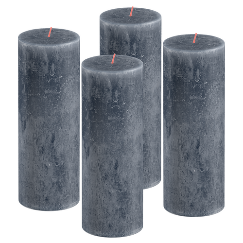 Bolsius rustieke kaarsen - blauw - 19cm - vtwonen shop