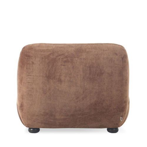 Dutchbone Wyatt Fauteuil Velours Cognac Bruin - vtwonen shop