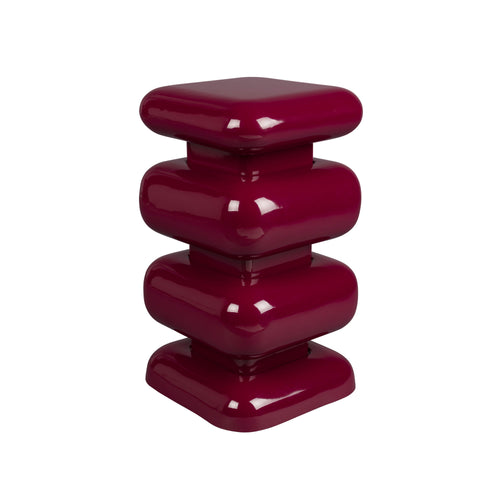 Dutchbone Stubby Bijzettafel Bordeauxrood - vtwonen shop