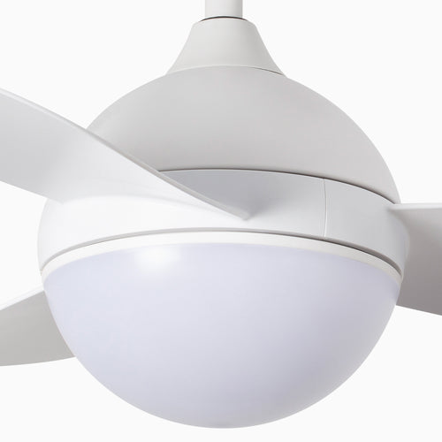 Faro Hvar Kleine plafondventilator met 3 bladen, matwit met licht, 3000 - 4500 - 6500K, Tuya Smart System