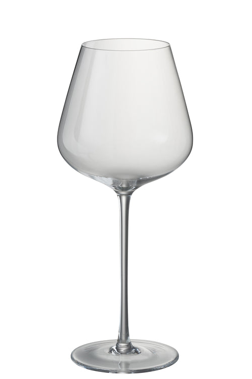 J-Line glas rode wijn Breed - kristalglas - transparant - 6 stuks - vtwonen shop