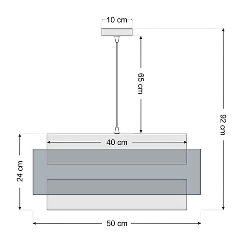 bpskoncept hanglamp Doblo - jute - Ø50 cm