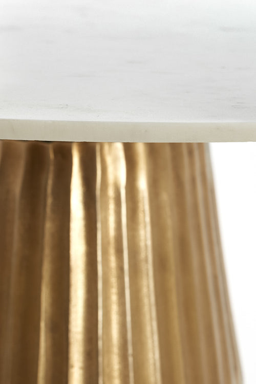 Light & Living tafel LEYDA - Ø100x78cm - wit
