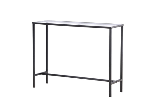 Rebellenclub Sidetable Toa - 100 x 30 cm - Zwart met Glas - vtwonen shop