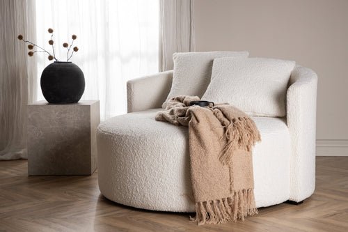 Vaian Loungefauteuil XXL - Wit - vtwonen shop