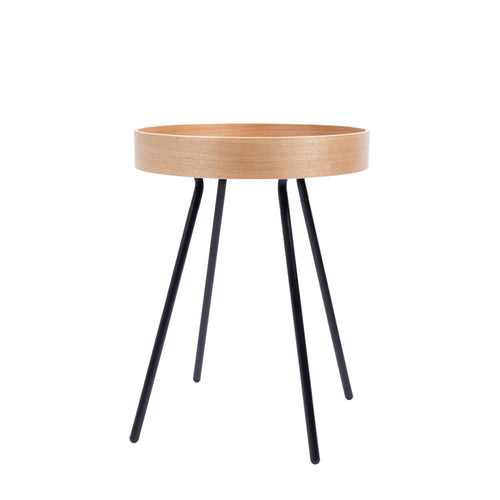 Zuiver Oak Tray Bijzettafel Rond 46,5 cm Eikenhout - Bruin