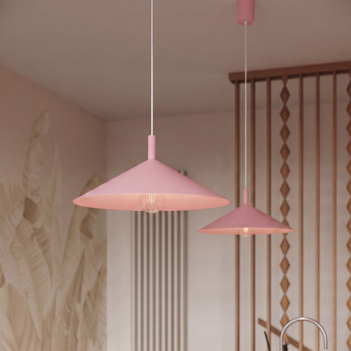 Sollux Lighting Hanglamp NOX 40 roze - 40x40x135cm