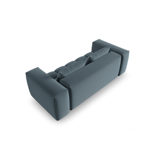 Cosmopolitan Design - Modulaire bank Verona 3-zits, flueel pastelblauw - 85x200x70cm