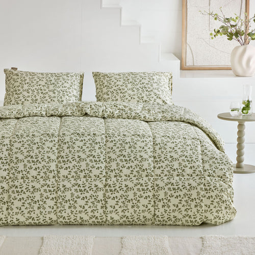 Walra - Dekbed all in one Dancing Twigs - 240x220 cm - Groen