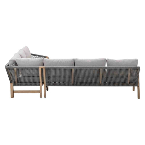 Garden Impressions lounge dining set Alora grey sand - 2-delig rechts