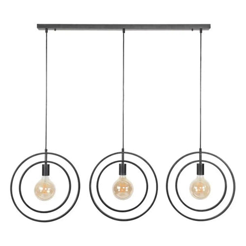 Ylumen hanglamp Turn - 3 lichts - 40  x 150   cm - zwart - vtwonen shop