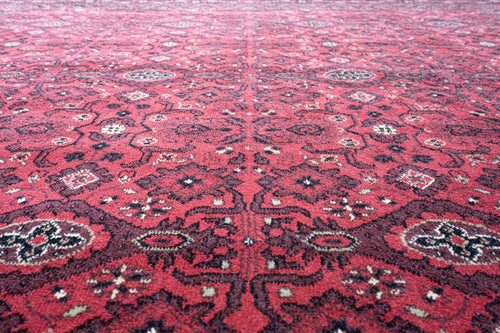 Interieur05 Vintage vloerkleed By Beppe rood met franjes - 195 x 300 cm - vtwonen shop