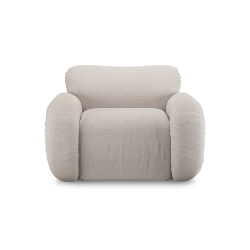 HKLIVING fauteuil Arc lounge – cosy beige – frame ash
