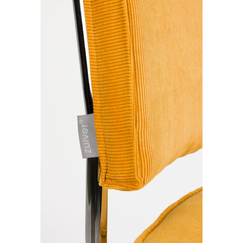 Zuiver Ridge Rib Kink Eetkamerstoelen  Geel - Set van 2 - vtwonen shop