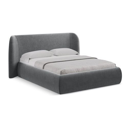 LaMiaSofa Bed met opbergruimte Trieste - velours - staal - 210x215x110