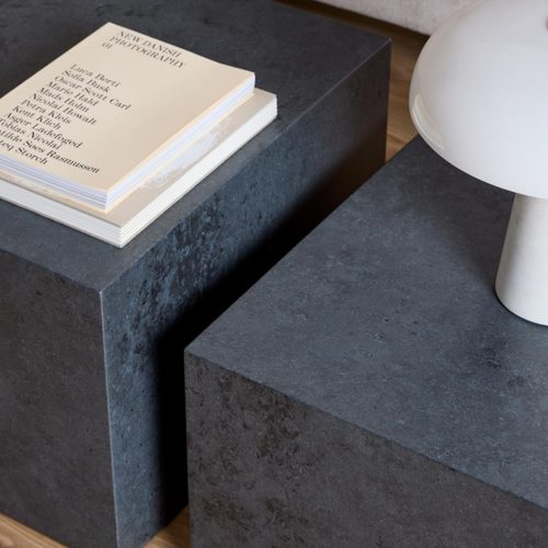 Rebellenclub Salontafel Gubbio - 58 x 58 cm - Grijs - Set Van 2 - vtwonen shop