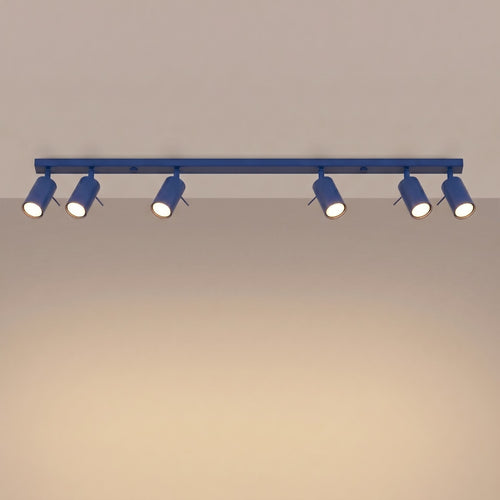 Sollux Lighting Plafondlamp RING 6L ultramarijn - 118x6x16cm