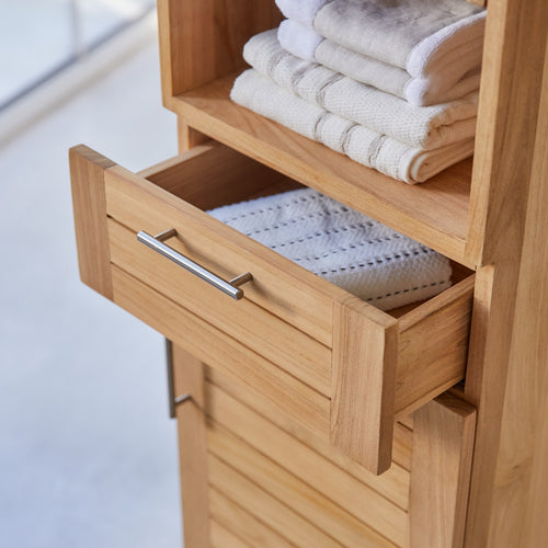 Tikamoon Massief teakhouten kolomkast - Naturel - vtwonen shop