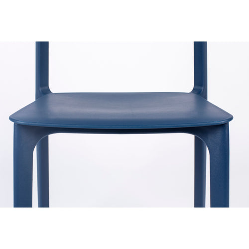 Housecraft Living Clive Tuinstoel/ Eetkamerstoelen Donkerblauw - Set van 4