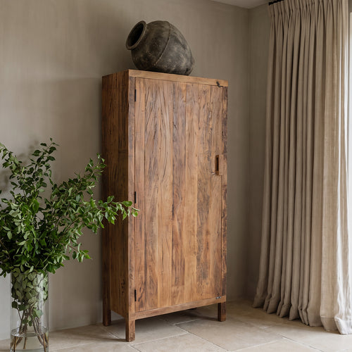 Raw Materials Farmwood  opbergkast - FSC-gerecycled hout - 80x40x180 cm