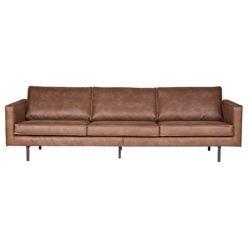 WOOOD 3-zits bank Rodeo - Recycle Leer - Cognac - 85x277x86