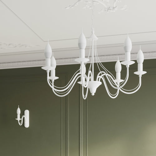 Sollux Lighting Kroonluchter MINERWA 3 wit - 60x60x80cm