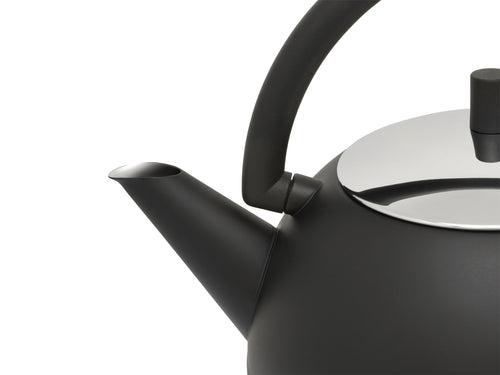 Bredemeijer - Theepot Duet Design Saturn 1,2L mat zwart - vtwonen shop