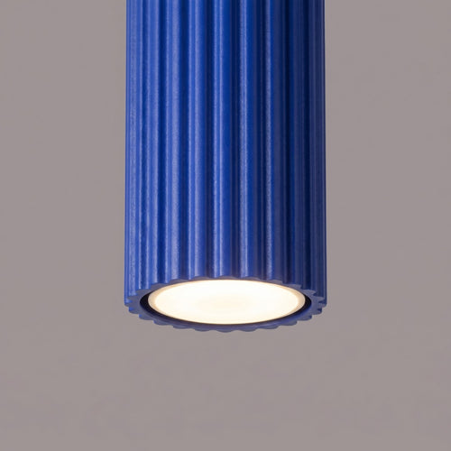 Sollux Lighting Plafondlamp KARBON 10 ultramarijn - 6,5x6,5x10cm