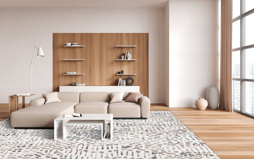 AFK Living vloerkleed Ghom - design - grijs - 160 x 230 cm