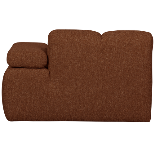 WOOOD chaise longue element rechts Mojo - Bouclé - Roest Bruin Melange - vtwonen shop