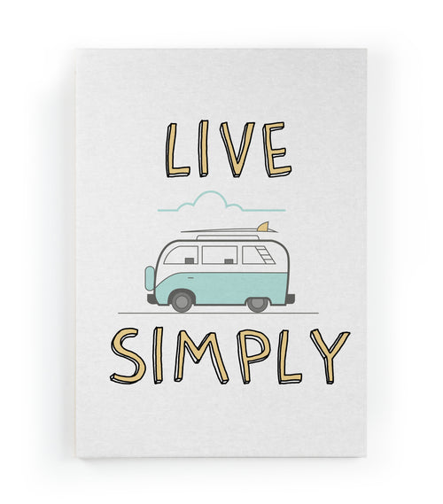 Canvas 60x40 Afdruk Eenvoudig Leven