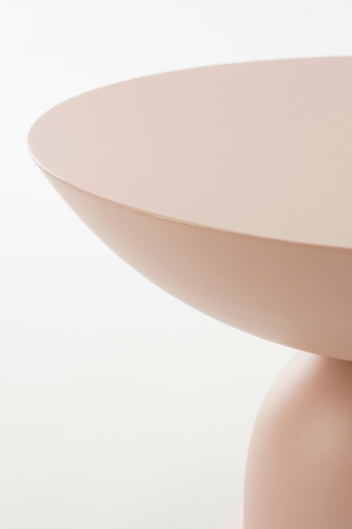 Mica Decorations Celise Bijzettafel - H28 x Ø47 cm - Metaal - Lichtroze - vtwonen shop
