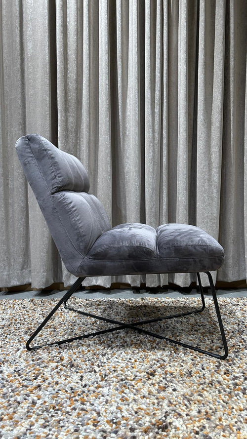 Rebellenclub Fauteuil Zaragoza - Donkergrijs met zwarte poten - vtwonen shop